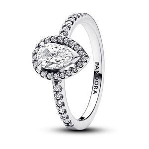 Pandora Sparkling Pear Halo Ring - 48 Ring Pandora Sparkling Pear Halo Ring - 48 Ring
