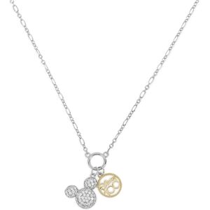Disney Silver 100 Year Mickey Pendant Necklace - Silver Disney Silver 100 Year Mickey Pendant Necklace - Silver
