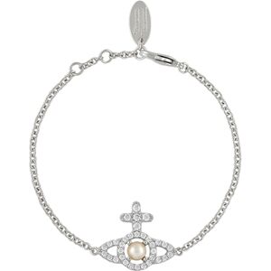 Vivienne Westwood Silver + Pearl Olympia Bracelet - Silver Vivienne Westwood Silver + Pearl Olympia Bracelet - Silver
