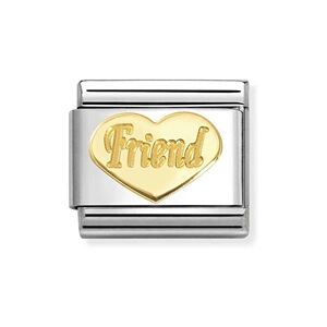 Nomination Gold Friend Heart Charm Nomination Gold Friend Heart Charm