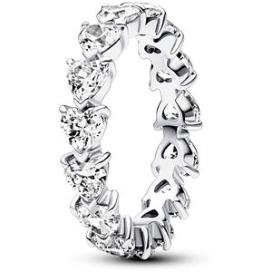 Pandora Row of Hearts Eternity Ring - 50 Pandora Row of Hearts Eternity Ring - 50