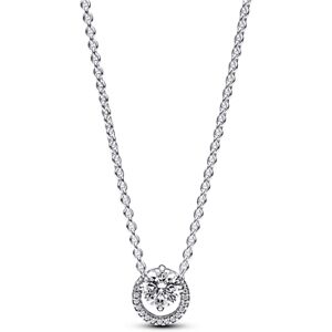 Pandora Sparkling Round Halo Pendant Collier Necklace - 45cm Pandora Sparkling Round Halo Pendant Collier Necklace - 45cm