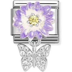 Nomination Purple Daisy With Butterfly Charm Nomination Purple Daisy With Butterfly Charm