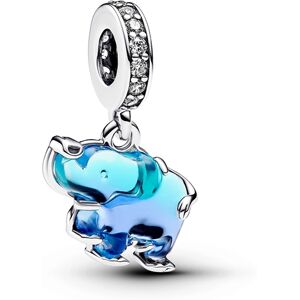 Pandora Blue Murano Glass Elephant Dangle Charm Pandora Blue Murano Glass Elephant Dangle Charm