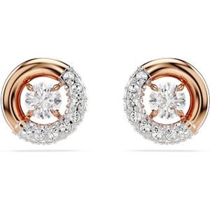 Swarovski Dextera Rose-Gold Round Cut Stud Earrings Swarovski Dextera Rose-Gold Round Cut Stud Earrings