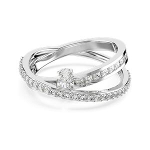 Swarovski Hyperbola Rhodium Plated Mixed Cuts Crystal Ring - 55 Swarovski Hyperbola Rhodium Plated Mixed Cuts Crystal Ring - 55