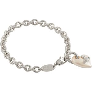 Vivienne Westwood Silver Florentia Pearl Heart Bracelet - Silver Vivienne Westwood Silver Florentia Pearl Heart Bracelet - Silver