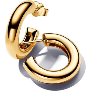 Pandora Gold Round Open Hoop Earrings Pandora Gold Round Open Hoop Earrings