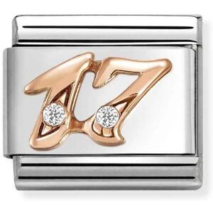 Nomination Rose Gold Crystal 17 Charm Nomination Rose Gold Crystal 17 Charm