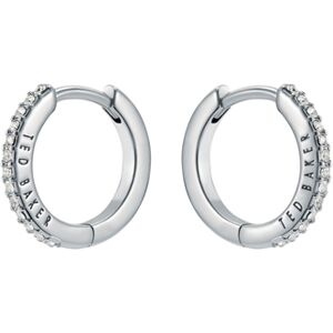 Ted Baker Silver Heplie Crystal Hoops 14mm - Silver Ted Baker Silver Heplie Crystal Hoops 14mm - Silver