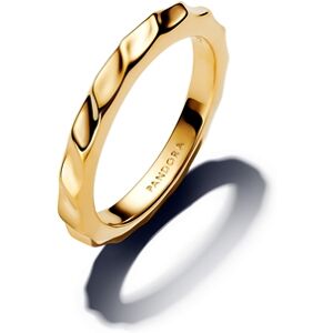 Pandora Gold Rippled Band Ring - 54 Pandora Gold Rippled Band Ring - 54