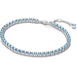 Pandora Silver Sparkling Light Blue Tennis Bracelet - 16cm Pandora Silver Sparkling Light Blue Tennis Bracelet - 16cm