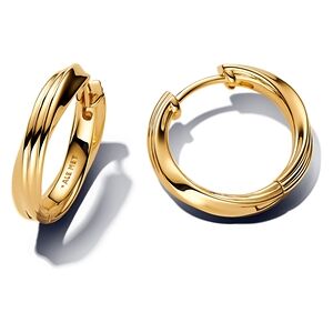 Pandora Gold Twisted Hoop Earrings Pandora Gold Twisted Hoop Earrings