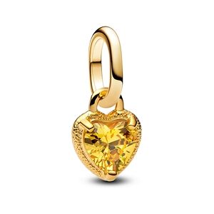 Pandora Gold Heart Mini Dangle Charm Pandora Gold Heart Mini Dangle Charm
