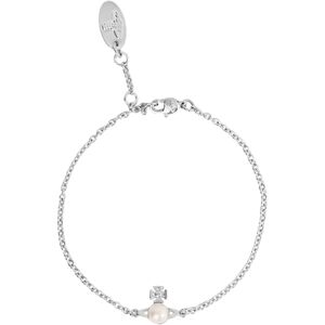 Vivienne Westwood Silver Balbina Cream Pearl Bracelet - Silver Vivienne Westwood Silver Balbina Cream Pearl Bracelet - Silver