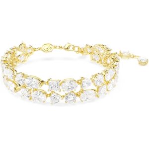 Swarovski Gold Mesmara White Mixed Cuts Double Bracelet Swarovski Gold Mesmara White Mixed Cuts Double Bracelet
