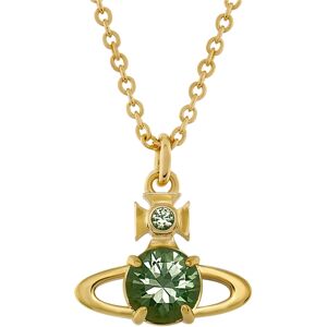 Vivienne Westwood Gold Reina Green CZ Large Necklace - 40cm Vivienne Westwood Gold Reina Green CZ Large Necklace - 40cm