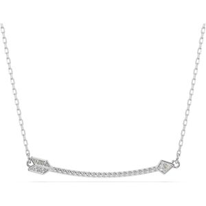 Swarovski Rhodium Plated Idyllia White Crystal Arrow Necklace - 45cm Swarovski Rhodium Plated Idyllia White Crystal Arrow Necklace - 45cm