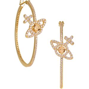 Vivienne Westwood Gold Champagne CZ Olymia Hoops - Gold Vivienne Westwood Gold Champagne CZ Olymia Hoops - Gold