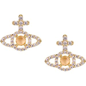 Vivienne Westwood Gold Champagne CZ Olympia Studs - Gold Vivienne Westwood Gold Champagne CZ Olympia Studs - Gold