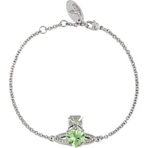 Vivienne Westwood Silver Light Green Ariella Bracelet - Silver Vivienne Westwood Silver Light Green Ariella Bracelet - Silver