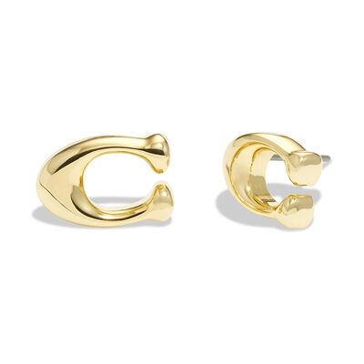 Coach Gold C Starter Stud Earrings - Gold Coach Gold C Starter Stud Earrings - Gold