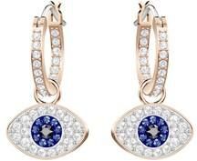 Swarovski Duo Evil Eye Hoop Earrings