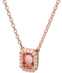 Swarovski Millenia Pink Sparkling Dance Necklace - Rose gold