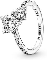 Pandora Double Heart Ring - 56