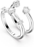 Swarovski Constella Silver Ring Set Size 55