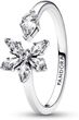 Pandora Sparkling Herbarium Cluster Open Ring - 56