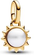 Pandora Treated Freshwater Cultured Pearl Sun Mini Dangle Charm