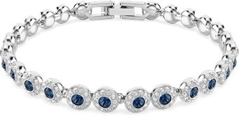 Swarovski Una Angelic Blue Round Cut Tennis Bracelet
