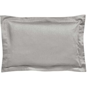 Bedeck of Belfast Fine Linens Tahra Oxford Pillowcase, Silver