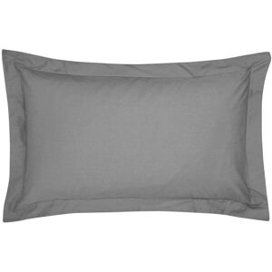 Bedeck of Belfast Fine Linens 300 Thread Count Egyptian Cotton Oxford Pillowcase, Charcoal