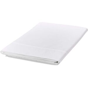 Bedeck of Belfast Fine Linens 300 Thread Count Egyptian Cotton Double Flat Sheet, White