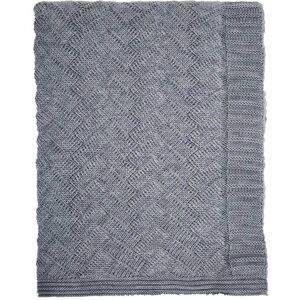 Bedeck of Belfast Estelle Throw - Grey Blue Bedeck of Belfast Estelle Throw - Grey Blue