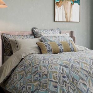 Bedeck of Belfast Rayanne Single Duvet Cover Set, Soft Teal & Green Bedeck of Belfast Rayanne Single Duvet Cover Set, Soft Teal & Green