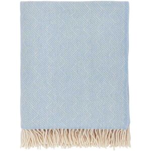 Bedeck of Belfast Rosanna Woven Throw, Soft Blue Bedeck of Belfast Rosanna Woven Throw, Soft Blue