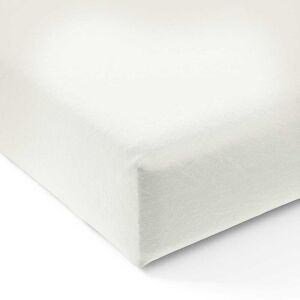 Bedeck of Belfast 200 Thread Count Plain Dye Single Fitted Sheet, White Bedeck of Belfast 200 Thread Count Plain Dye Single Fitted Sheet, White