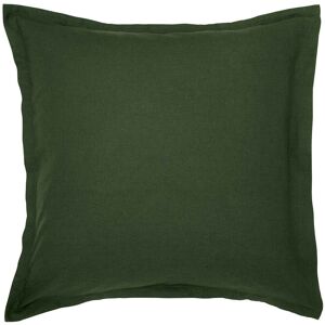 Morris & Co William Morris Linen Cotton Plain Dye Square Pillowcase, Green Morris & Co William Morris Linen Cotton Plain Dye Square Pillowcase, Green