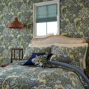 Morris & Co Seaweed Single Duvet Cover Set, Cobalt & Thyme Morris & Co Seaweed Single Duvet Cover Set, Cobalt & Thyme