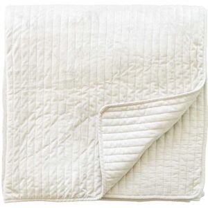 Murmur Flynn Quilted Throw, White Murmur Flynn Quilted Throw, White