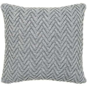 Murmur Harris Chunky Knit Cushion 50cm x 50cm, Cloud Grey Murmur Harris Chunky Knit Cushion 50cm x 50cm, Cloud Grey