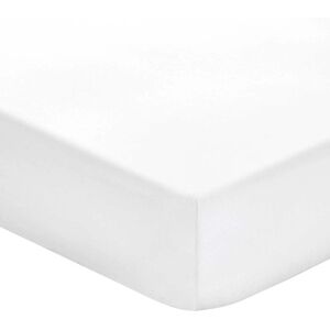 1951 Plain Dye Percale Kingsize Fitted Sheet, White 1951 Plain Dye Percale Kingsize Fitted Sheet, White