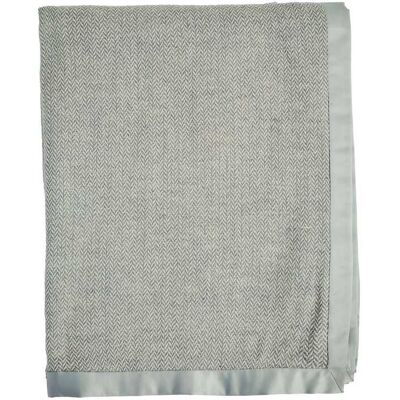 Bedeck of Belfast Amalia Throw, White/Silver Bedeck of Belfast Amalia Throw, White/Silver