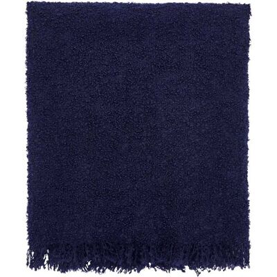 Bedeck of Belfast Boucle Throw, Navy Bedeck of Belfast Boucle Throw, Navy
