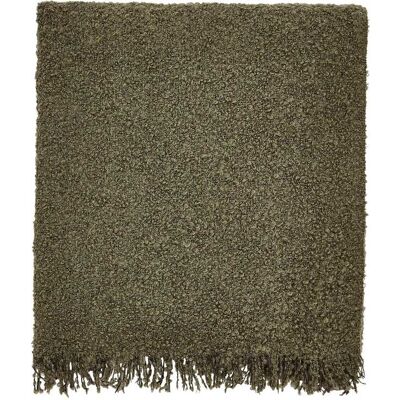 Bedeck of Belfast Boucle Throw, Olive Bedeck of Belfast Boucle Throw, Olive