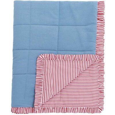 Joules Siesta Stripe Throw, Red Joules Siesta Stripe Throw, Red