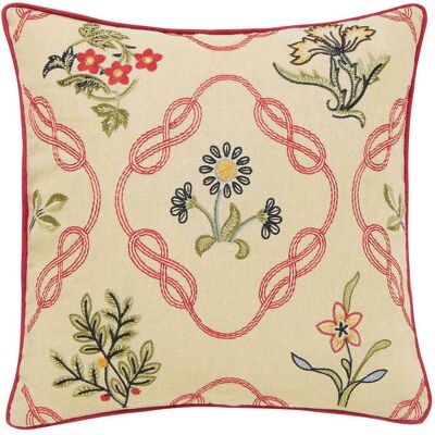 Morris & Co William Morris Strawberry Thief Cushion, Crimson Morris & Co William Morris Strawberry Thief Cushion, Crimson